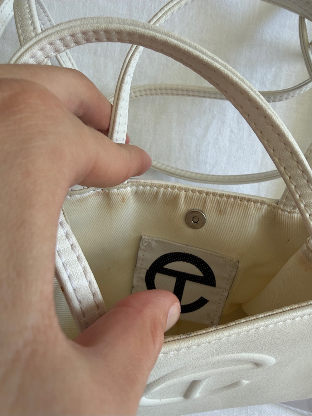 Small white telfar crossbody - Picture 2 of 3